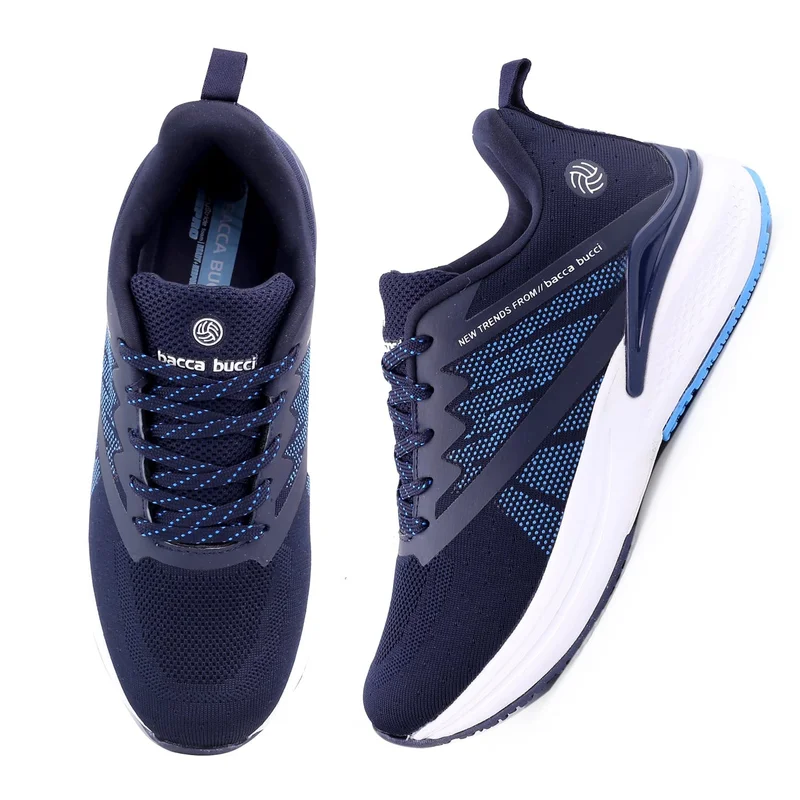 Bacca Bucci Blue Essential Everyday Walking and Running Shoes for Men | Best Price UAE